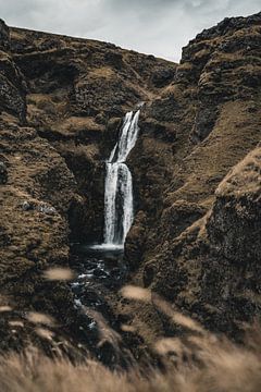 Isländischer Wasserfall von Colin van Wijk