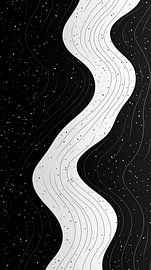 Linien schwarz und weiß von TheXclusive Art