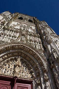 Gevel van de abdijkerk, Saint Riquier, Frankrijk van Imladris Images