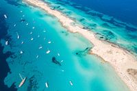 Blue sea near Ibiza