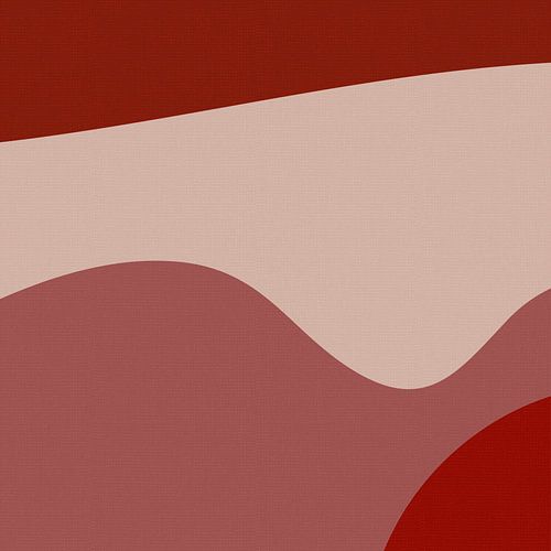 Abstracte organische vormen in warme kleuren IV