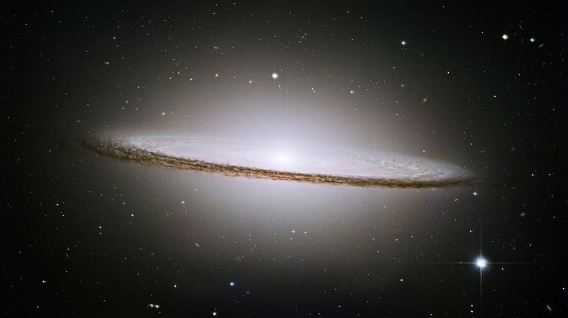 Sombrero nebula by Hubble by Brian Morgan