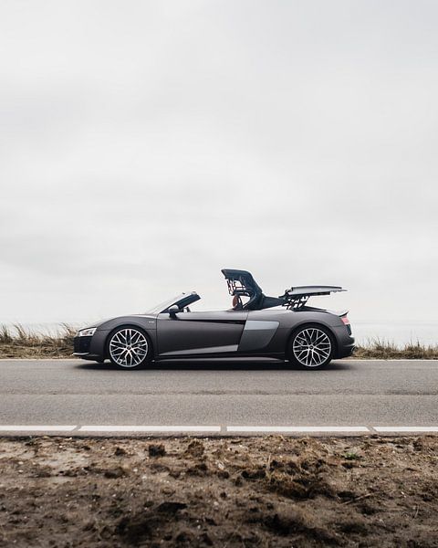 Audi R8 V10 met een open dak van Sebastiaan van 't Hoog