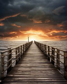 Golden hour on the pier