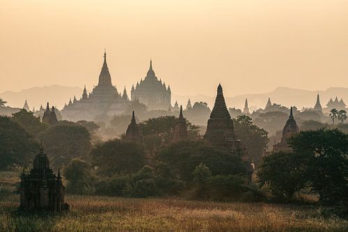 De tempels van Bagan in Myanmar