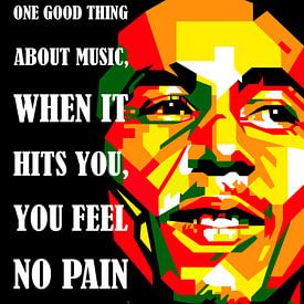 Pop Art Bob Marley von Doesburg Design