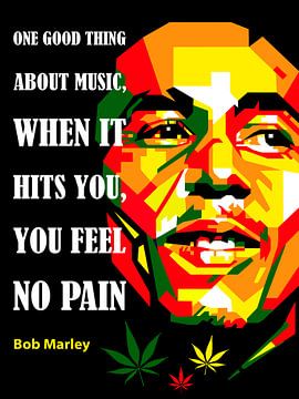 Pop Art Bob Marley by Doesburg Design
