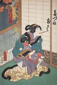 Azuma Nishiki-e (kleurenhoutsnede)
