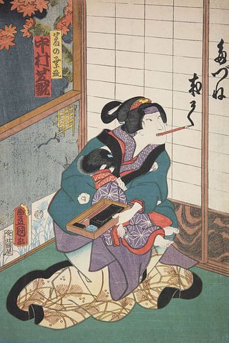 Azuma Nishiki-e (kleurenhoutsnede)