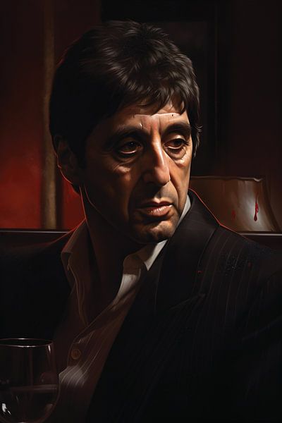 Модульная картина «Аль Пачино с сигарой (Тони Монтана, «Лицо со шрамом»)»