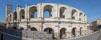 Arena of Arles in the blue hour, Provence, France