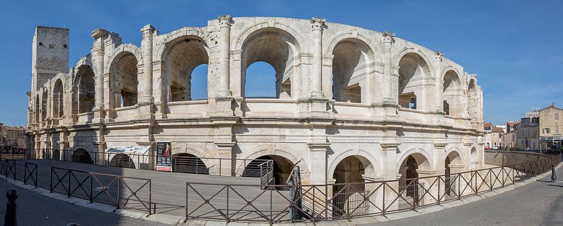Arena of Arles in the blue hour, Provence, France by Maarten Hoek