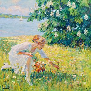 Leo Putz, der Blumenpflücker