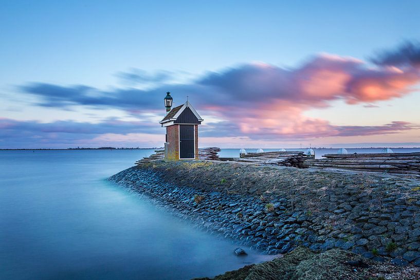 Harbor Entrance Volendam by Chris Snoek