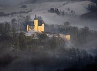 Homburg Castle in Winter Fog