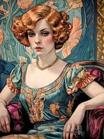 Roodharige Schoonheid: Een Hommage aan Gerda Wegener