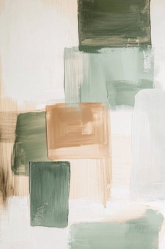 Geometrische vormen in aardetinten