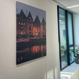 Klantfoto: Pakhuizen Hoge der A, Groningen van Harmen van der Vaart, op canvas