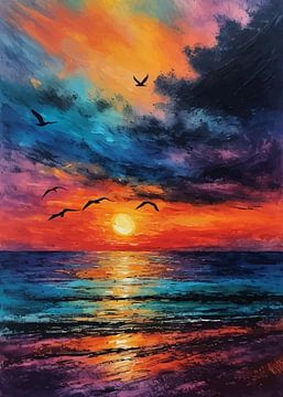 Dode Zee Zonsondergang van MIROKKU
