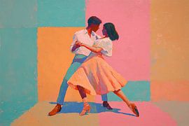 Colorful Dance Moment