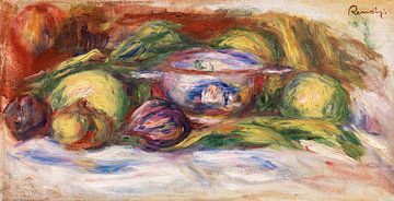 Écuelle, figues et pommes, Renoir  (1916) sur Atelier Liesjes