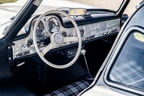 Mercedes-Benz 300 SL Gullwing klassieker interieur