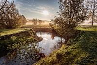 River Geul at sunrise