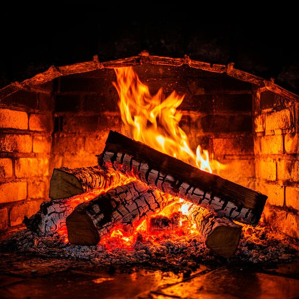 Lagerfeuer Flamme von Poster Art Shop