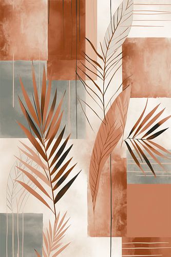 Leaves and shapes by Lisa Maria Digital Art