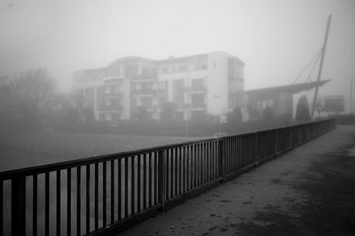 Bünde in mist VI Zicht op BMW dealer