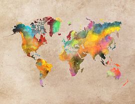 World map 41 #map #worldmap by JBJart Justyna Jaszke