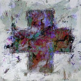 Cross - Brown, Purple, White, Oxidation by Rudi Eckerle
