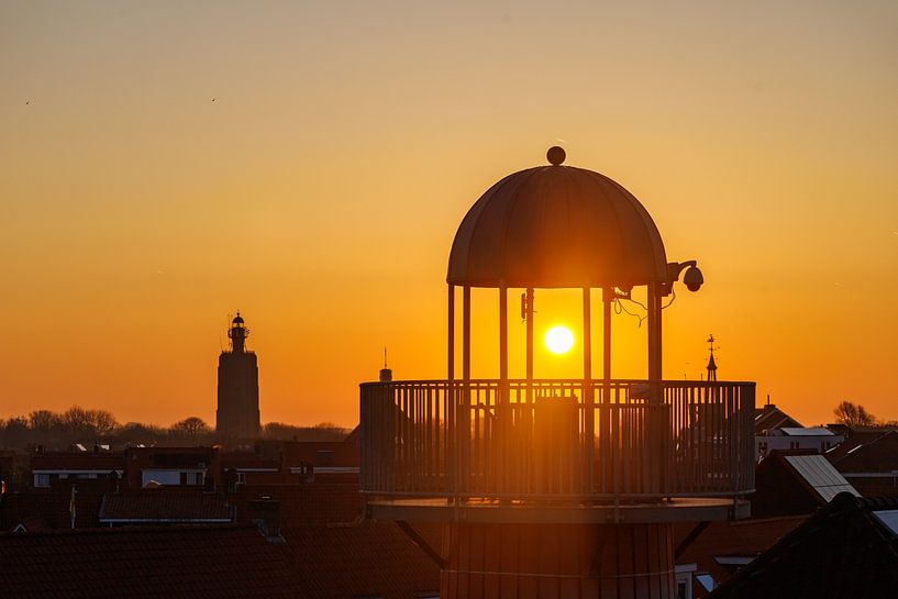 Phare de Westkapelle au lever du soleil par Patrick Fotografeert