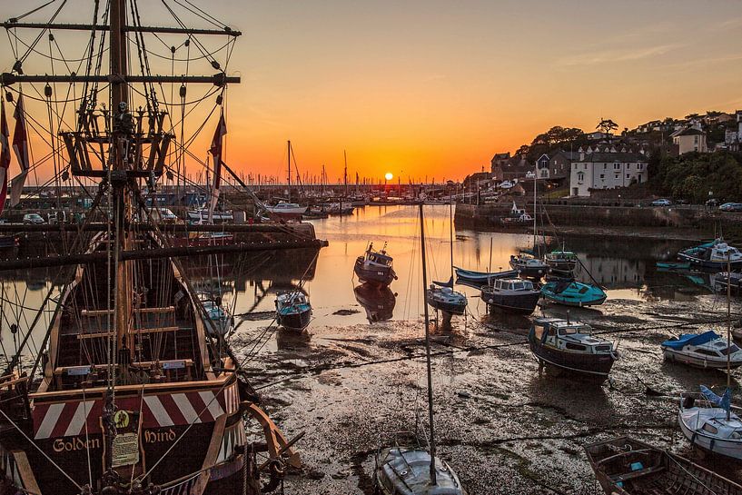 Sunrise in Brixham harbour by Rob Boon