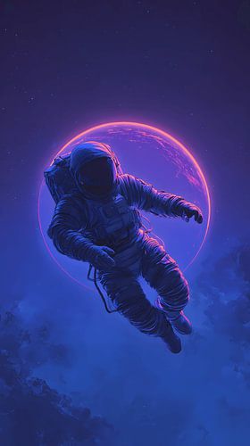 Homme en combinaison d'astronaute