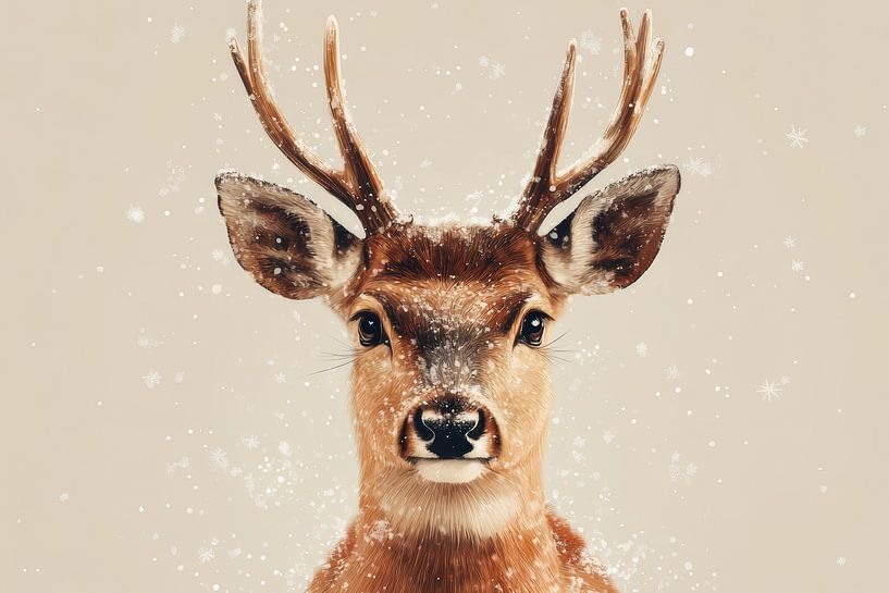 Winter Grace - Rehe im Schnee von Eva Lee