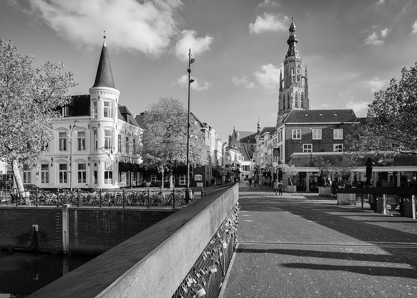 Stadsgezicht Breda Hoge Brug van JPWFoto