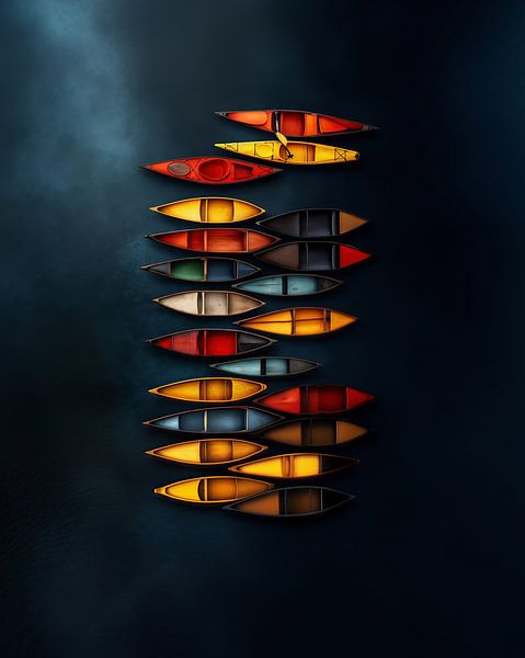 Boten van bovenaf van fernlichtsicht