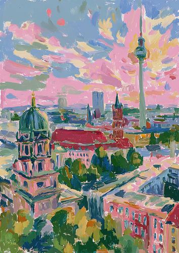Berlin Skyline Matisse Oil