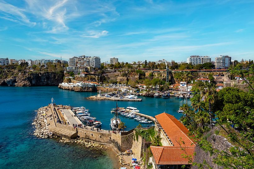 Kaleici Hafen Antalya von oben von Photo Art Thomas Klee