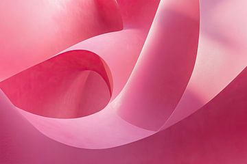Roze Magenta | Zachte Roze Overlapping van Modern Collection