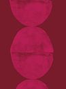 Leuchtendes Neon-Pink und Merlot. Formen. Bunte abstrakte Kunst. von Dina Dankers Miniaturansicht