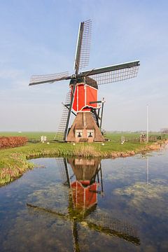 De Rooie Wip Windmill in Hazerswoude by Charlene van Koesveld
