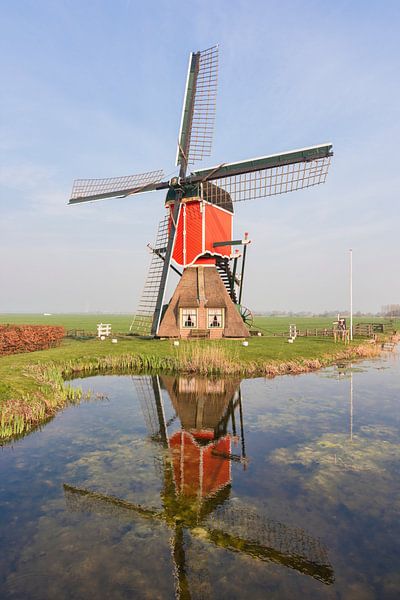De Rooie Wip Windmühle in Hazerswoude von Charlene van Koesveld