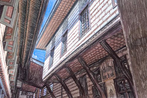 Voorgevel van een gebouw in Topkapi-paleis