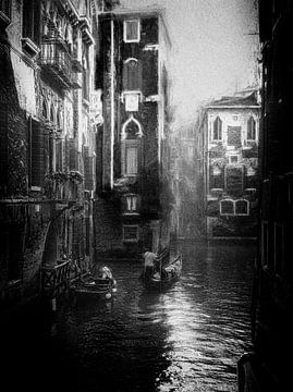 Street photography Venedig - Stille von Frank Andree