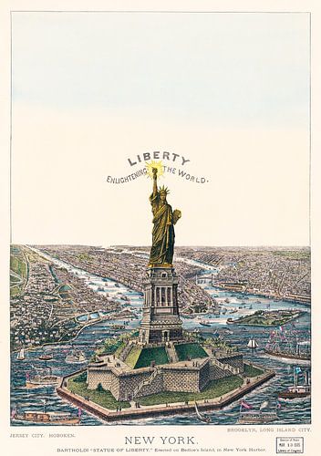 Vintage Vrijheidsbeeld New York