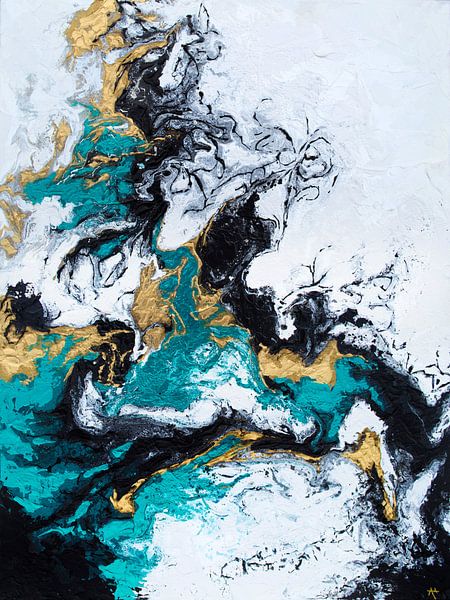 Groen en gouden rook van Alyson Storms