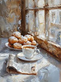 Koffie en poedersuiker van Erika Kaisersot