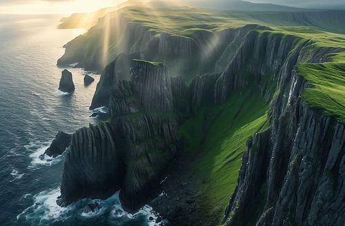 Summer hike along the coast